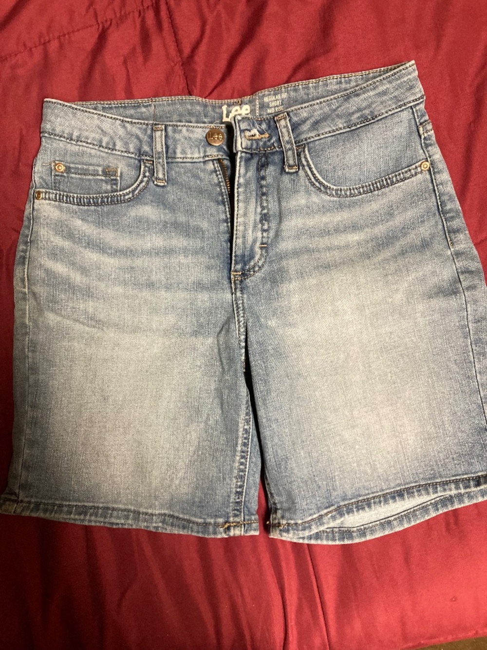 Lee Denim Jean Shorts | Regular Fit | Mid Rise : Size: 6